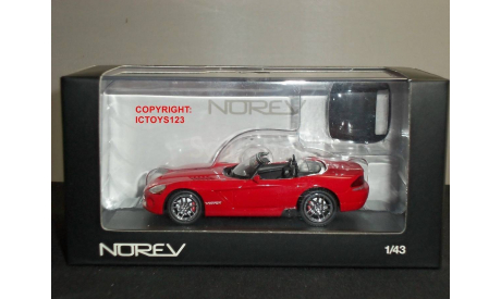 1:43 Dodge Viper Convertible, rot 2006 950025 RAR, масштабная модель, 1/43, Norev