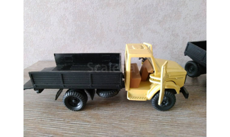 ЗИЛ 4331 с прицепом, редкий лимонный цвет, масштабная модель, scale43
