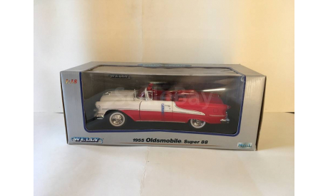 1955 Oldsmobile Super 88, масштабная модель, Welly, 1:18, 1/18