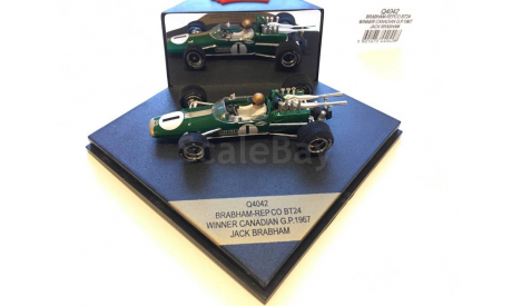 1967 Brabham BT24 F1 GP Canada Jack Brabham, масштабная модель, Qurtzo, 1:43, 1/43