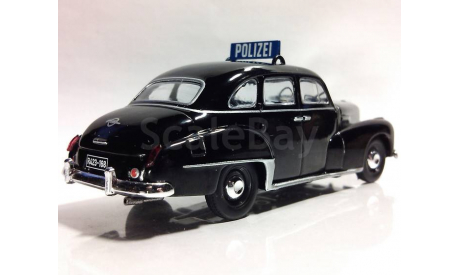 1951 Opel Kapitan Polizei, масштабная модель, Полицейские машины мира, Deagostini, 1:43, 1/43