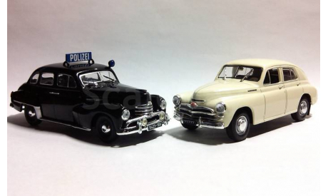 1951 Opel Kapitan Polizei, масштабная модель, Полицейские машины мира, Deagostini, 1:43, 1/43