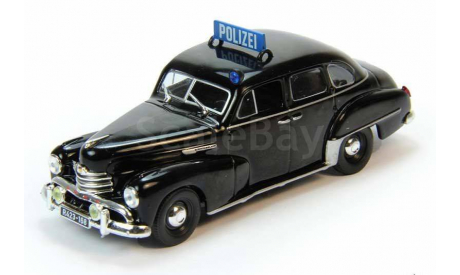 1951 Opel Kapitan Polizei, масштабная модель, Полицейские машины мира, Deagostini, 1:43, 1/43