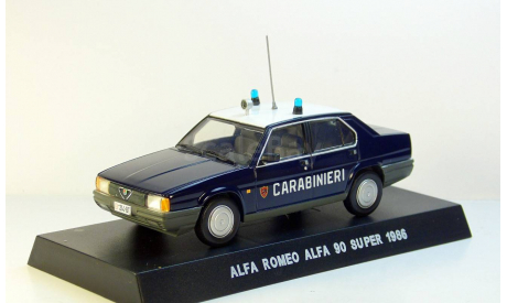 Alfa Romeo 90 Super Carabinieri 1986 DeAgostini, масштабная модель, 1:43, 1/43