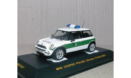 Mini Cooper Polizei (German Police) 2002 Ixo models, масштабная модель, 1:43, 1/43