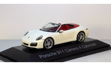 Porsche 911 (991) Carrera 4 Cabriolet Herpa, масштабная модель, 1:43, 1/43