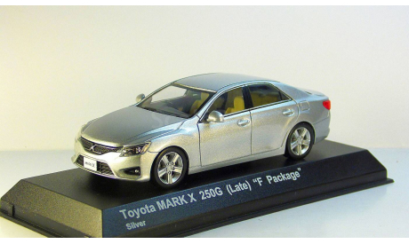 Toyota Mark X 250G (Late) ’’F Package’’ (Silver) Kyosho, масштабная модель, 1:43, 1/43