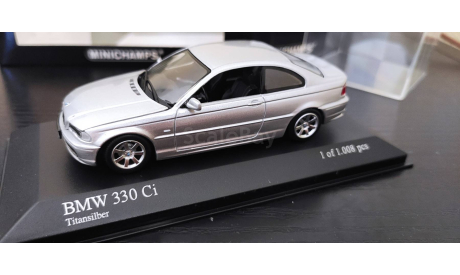 BMW 330 Ci Coupe E46 Minichamps, масштабная модель, scale43