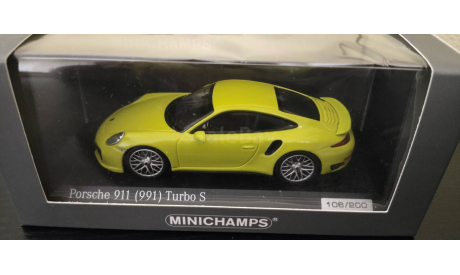 Porsche 911 (991) Turbo S  Minichamps, масштабная модель, scale43