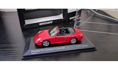 Porsche 911 Carrera S Cabriolet 2005 Minichamps, масштабная модель, scale43