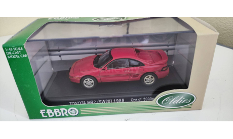 Toyota MR2 (SW 20) 1989 Ebbro, масштабная модель, scale43