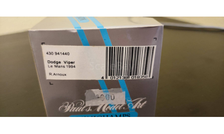 Dodge Viper  Le Mans  1994 Minichamps, масштабная модель, scale43