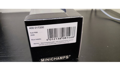 Audi RS6 RS 6 Avant 2008  Minichamps, масштабная модель, scale43