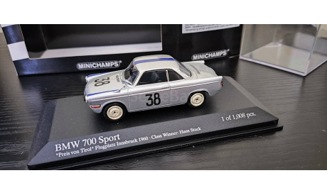 BMW 700 Coupe Innsbruck Race 1960 Minichamps, масштабная модель, scale43