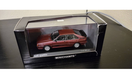 Audi Quattro 1980 Minichamps, масштабная модель, scale43