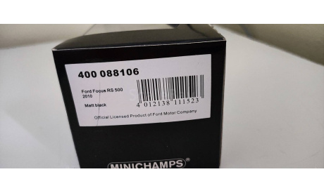 Ford Focus RS500 2010 Minichamps, масштабная модель, scale43