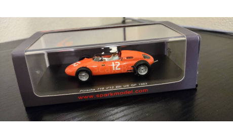 Porsche 718 US GP 1963 Spark, масштабная модель, scale43