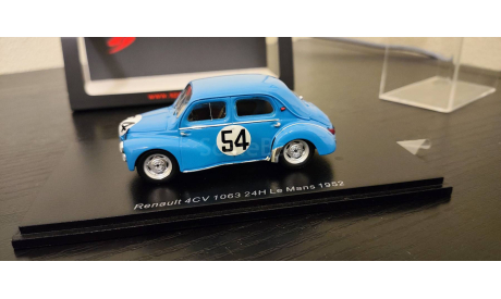 Renault 4CV 1063  Le Mans 1952 Spark, масштабная модель, scale43