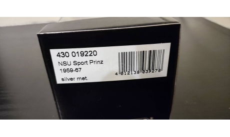 NSU Sport Prinz 1959-67 Minichamps, масштабная модель, scale43