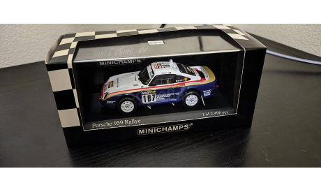 Porsche 959 Rallye Dakar 1986 Minichamps, масштабная модель, scale43