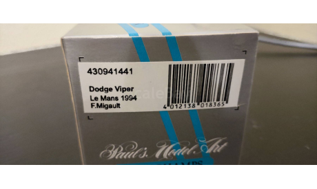 Dodge Viper  Le Mans  1994 Minichamps, масштабная модель, scale43
