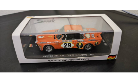 BMW 3.0 CSL 1973  Spark, масштабная модель, scale43