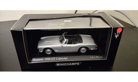 Maserati 3500 GT Vignale Spider 1961 Minichamps, масштабная модель, scale43