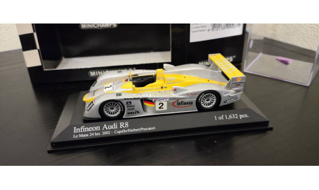 Infineon Audi R8 Le Mans  2002 Minichamps, масштабная модель, scale43