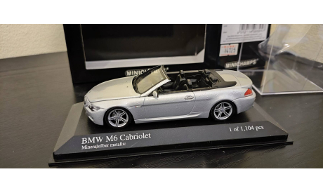 BMW M6 Cabriolet 2006 Minichamps, масштабная модель, scale43