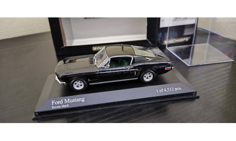 Ford Mustang 1968 Minichamps, масштабная модель, scale0