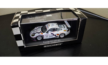 Porsche 911 GT3-RS Le Mans 2001 Minichamps, масштабная модель, scale43