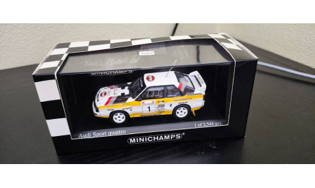 Audi Sport Quattro  Rally 1985  Minichamps, масштабная модель, scale43