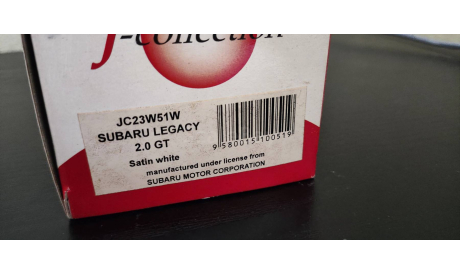 Subaru Legacy 2.0 GT  2.0GT  J-Collection, масштабная модель, scale43