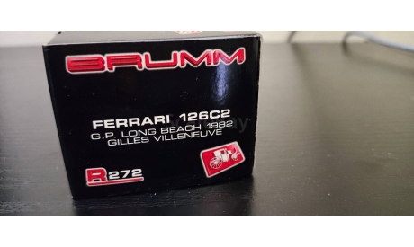 Ferrari 126C2 G.P. Italia 1982  Gilles Villeneuve F1 Brumm, масштабная модель, scale43