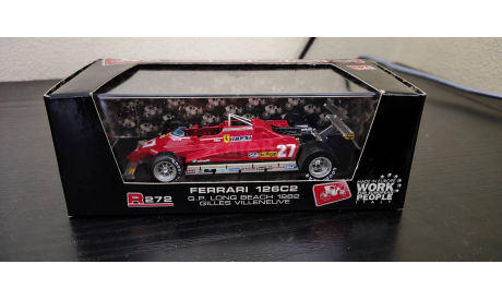 Ferrari 126C2 G.P. Italia 1982  Gilles Villeneuve  Brumm, масштабная модель, scale43