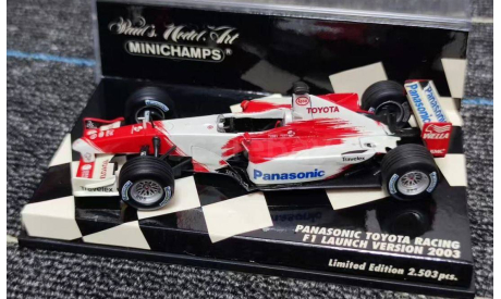 Panasonic Toyota Racing F1 Launch Version 2003 Minichamps, масштабная модель, scale43