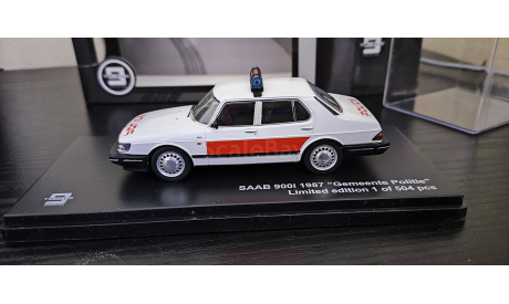 SAAB 900i 1987 Gemeente Politie Triple9 Дефект, масштабная модель, 1:43, 1/43