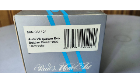 Audi  V8 Quattro EVO 1993 Minichamps, масштабная модель, scale43