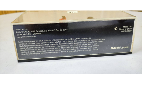 BAR Honda 2004  F1 Minichamps, масштабная модель, 1:43, 1/43