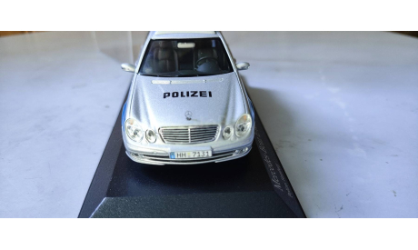 Mercedes E-Class W211  W 211 2002 Police Minichamps, масштабная модель, scale43, Mercedes-Benz