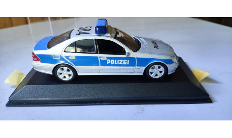 Mercedes E-Class W211  W 211 2002 Police Minichamps, масштабная модель, scale43, Mercedes-Benz