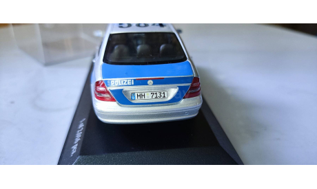 Mercedes E-Class W211  W 211 2002 Police Minichamps, масштабная модель, scale43, Mercedes-Benz