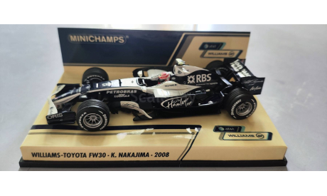 Williams Toyota FW30 Nakajima 2008 F1  Minichamps, масштабная модель, scale43