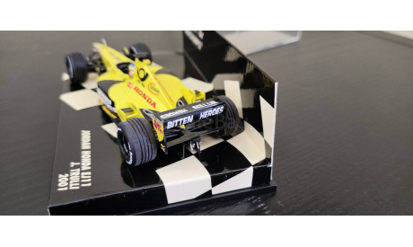 Jordan Honda EJ11 Trulli 2001 F1 Minichamps, масштабная модель, scale43