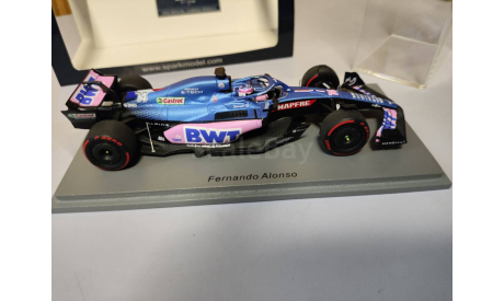 Alpine A522 BWT Alonso  Monaco GP 2022 F1  Spark, масштабная модель, scale43