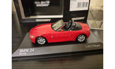 BMW Z4 2002 Minichamps, масштабная модель, scale43