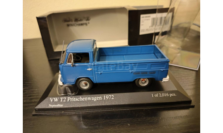 VW Volkswagen T2 Pritschenwagen 1972  Minichamps, масштабная модель, scale43