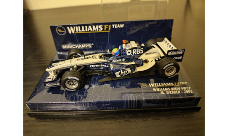 Williams F1 BMW FW27 FW 27  Webber 2005  Minichamps, масштабная модель, scale43