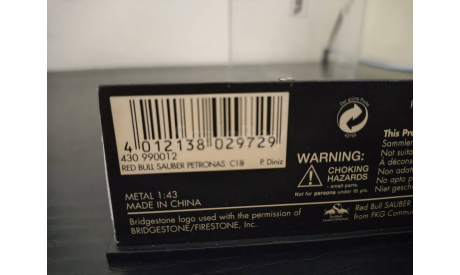 Sauber Petronas C18 С 18  Diniz 1999 F1 Minichamps 430990012, масштабная модель, scale43