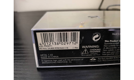 Red Bull Sauber Petronas C18 Alesi 1999 F1 Minichamps 430990011, масштабная модель, scale43